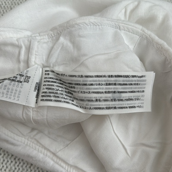 Abercrombie & Fitch Linen Skirt White Size Small - Picture 7 of 7